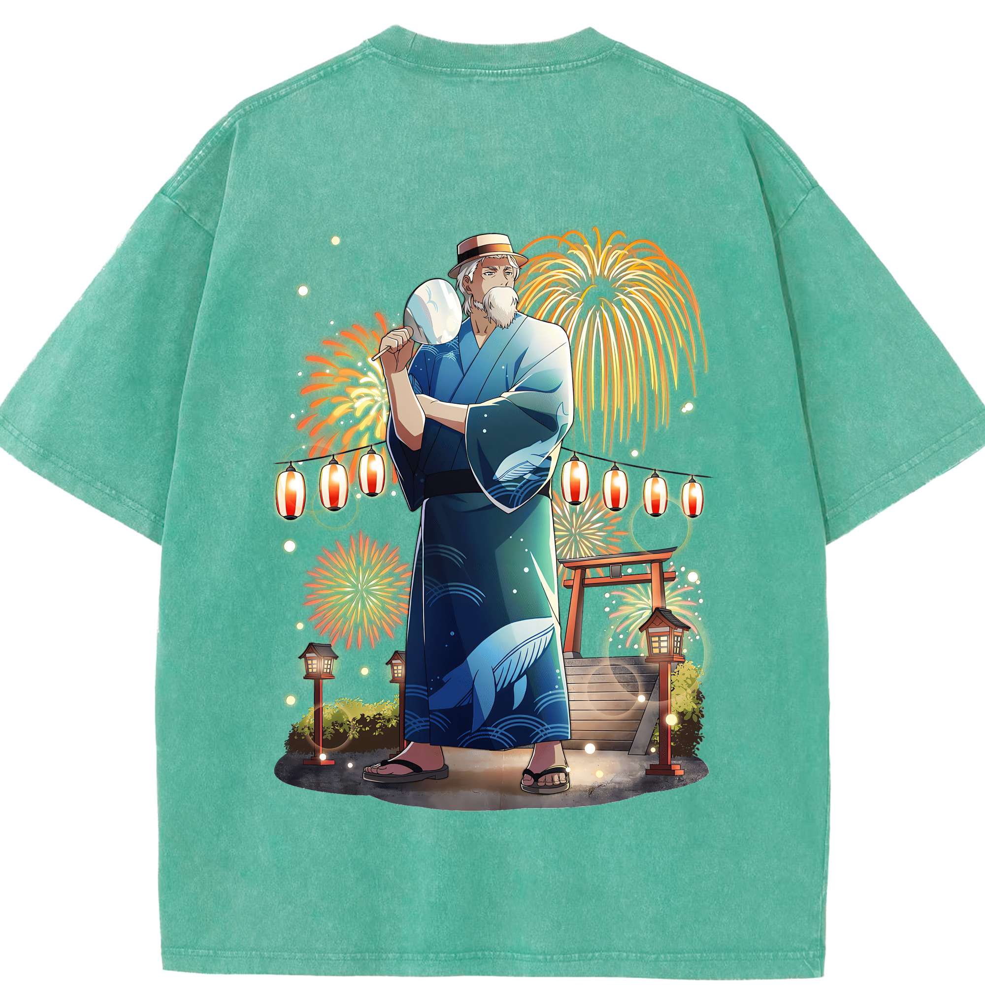 （画像用） 文豪ストレイドッグス Bungo Stray Dogs 綿100% ヴィンテージ風 半袖Tシャツ（背面プリント）